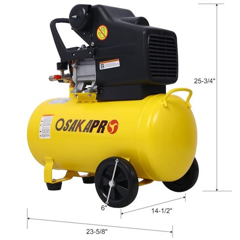 Tatayosi Portable 10 Gallons Oil-Lubricated Air Compressor Tank Ultra ...