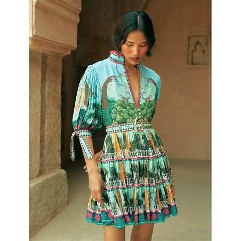 Embroidered Tiered Dress – Limerick by Abirr n' Nanki