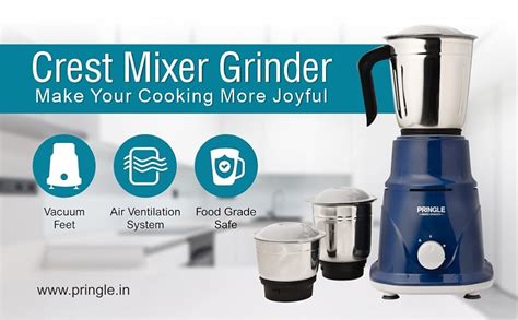 Buy Pringle Crest 2 Jar Mixer Grinder 500W Powerful Motor[ISI ...