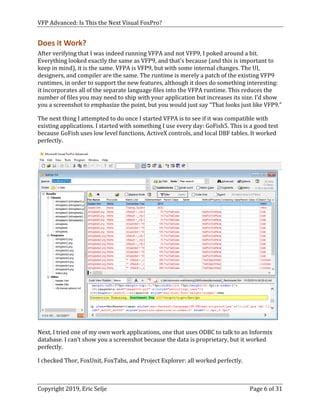 Image result for VFP Advanced