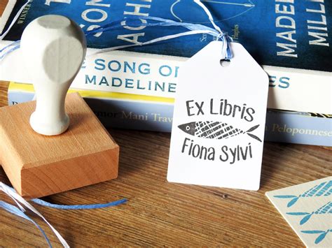 Buy Fish Sardine Ex Libris Stamp Library Stamp Teacher Book Online in ...