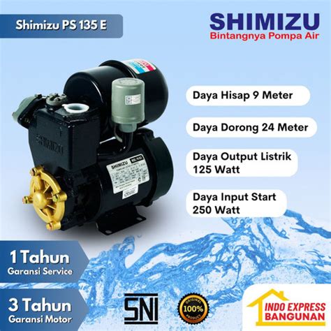 Jual Pompa Shimizu PS 135 E Automatic - Kab. Tangerang - INDO EXPRESS ...