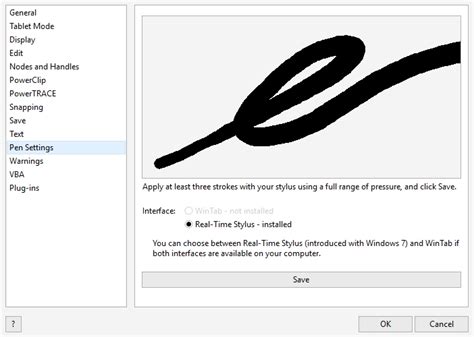CorelDRAW Help | Pressure-sensitive pens and devices
