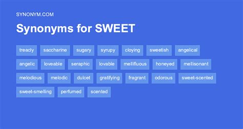 Another word for SWEET > Synonyms & Antonyms