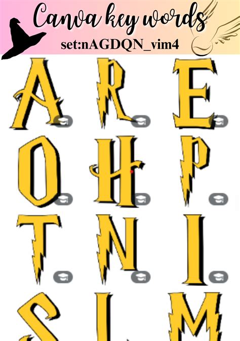 12 Magical Fonts for Harry Potter Designs on Canva in 2025 | Harry ...