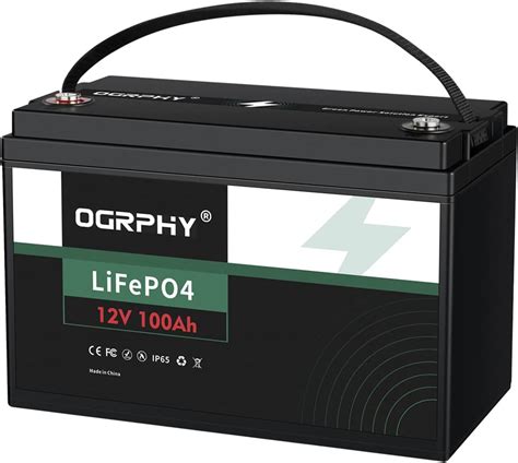 OGRPHY 12V 100Ah LiFePO4 Battery, 1280Wh Grade A India | Ubuy