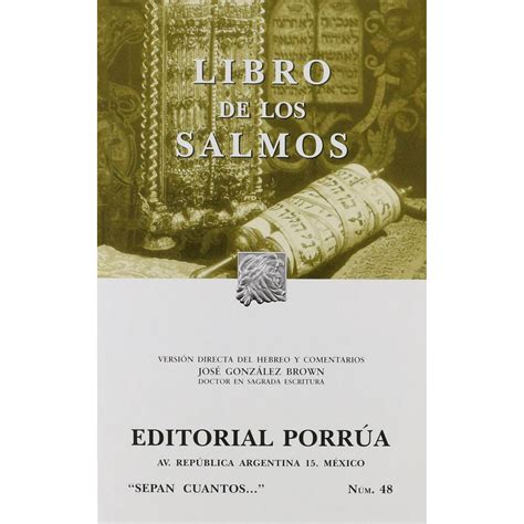 Libro de los salmos Editorial Porrúa 9786070901898 | Walmart en línea