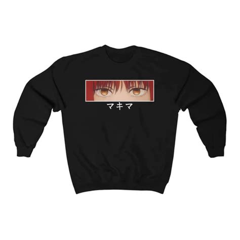 Jual Crewneck makima eyes color Black Anime Manga Chainsawman - Kota ...