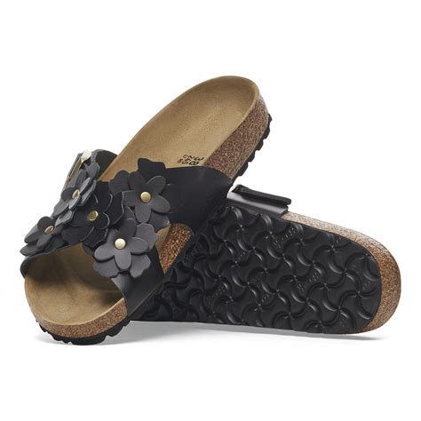 Siena Flower Embellishment Naturleder Schwarz | BIRKENSTOCK
