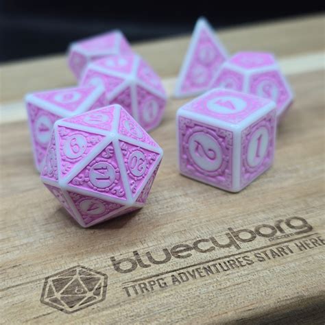 Roselight Orbit - Arcane Orbits - Acrylic Dice Set Ideal For D&D ...