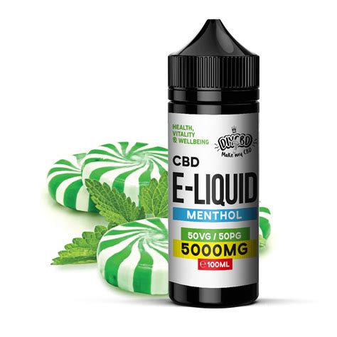 CBD E-Liquid 5000mg Menthol Flavour | UK's Best CBD E-liquids