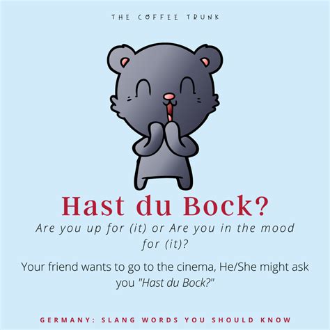 EASY GERMAN PHRASES: SLANG WORDS | The Coffee Trunk | German phrases ...
