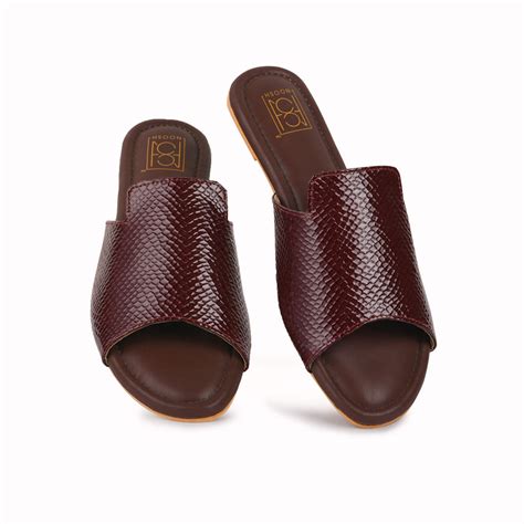 Vegan Patent Skin Peep Toe Slides – NOOSH
