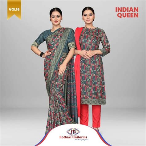IQ14C - Saree Salwar Uniform Combo | Kothari Uniforms | Indian Queen