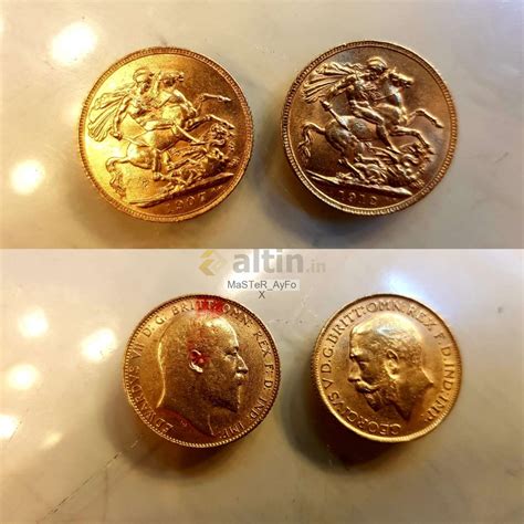 Orjinal 22 ayar(916) Edward ve george ingiliz altini - Yorumlu grafik