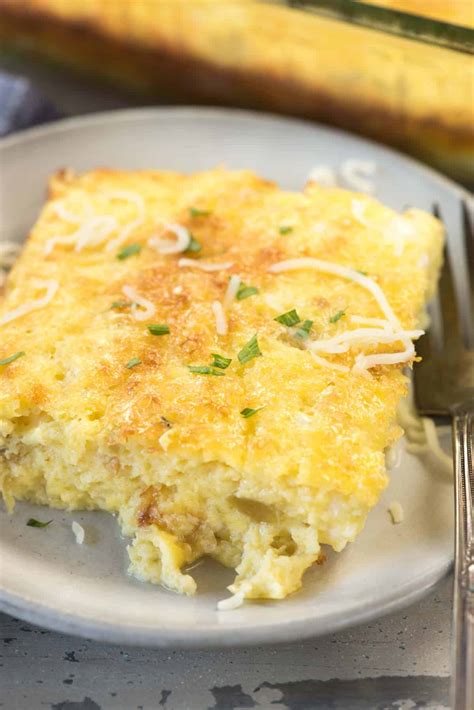 Green Chile Egg Breakfast Casserole - Crazy for Crust