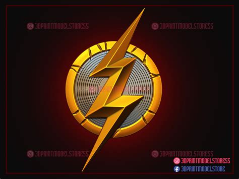 Бесплатный 3D файл The Flash Symbol Logo - The Flash Movie 2022 - DC ...