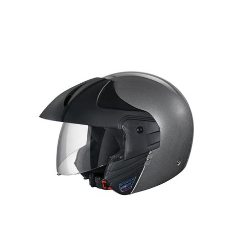 STUDDS Ninja Concept ECO Open Face Helmet Helmet (Gun Grey, M) : Amazon ...