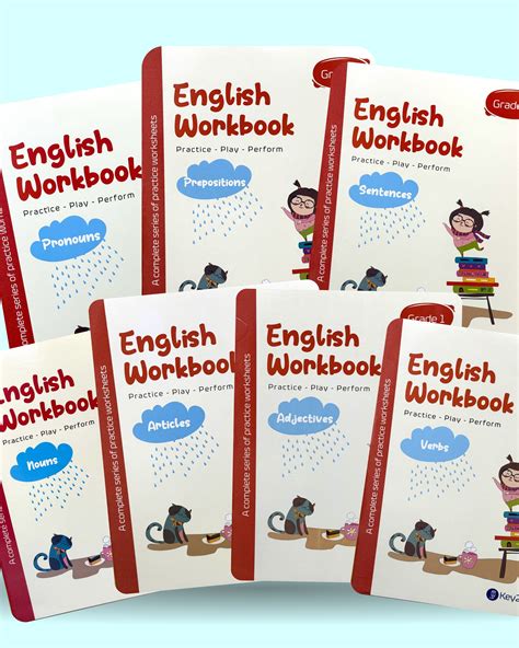 Key2practice Class 1 English Grammar Activity Workbooks Combo of 7 Wor