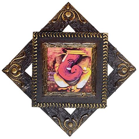 Sharada’s Mural Ganesh Print SSMGP03, 14 inch x 14 Inch : Amazon.in