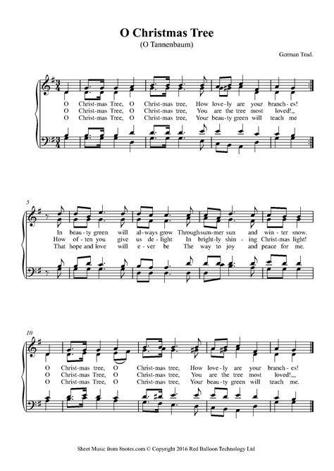 O Christmas Tree Sheet music for Choir - 8notes.com