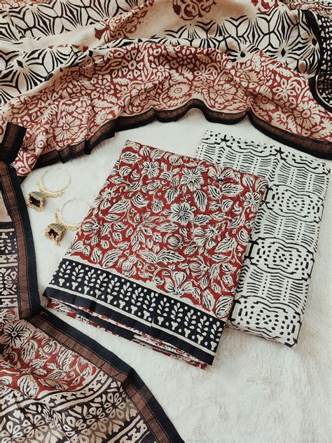 Maheshwari/Chanderi Suit Sets – The Blissful Homezz( A Unit of Digitech ...