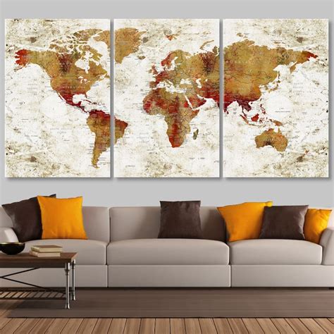 Detailed World Map for Wall 的图像结果