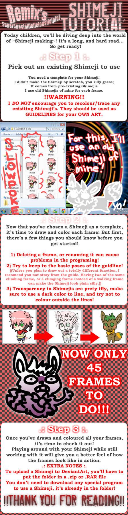 Shimeji Tutorial 的图像结果