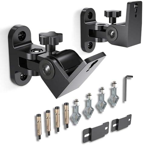 Speaker Wall Mounts, 2 Packs Universal Mounting Bracket for Small ...