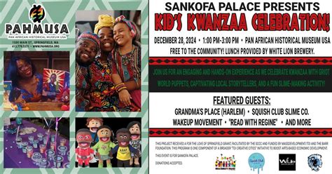 Sankofa Palace Presents: Kids Kwanzaa Celebration!, 1500 Main St ...