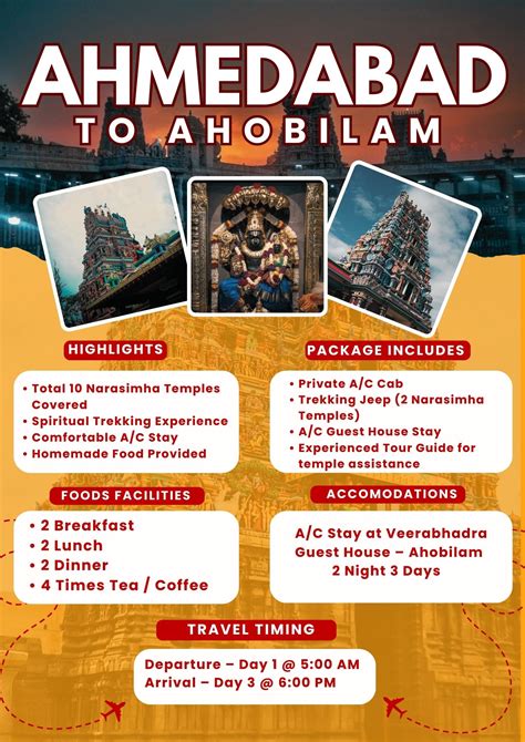 Ahmedabad to Ahobilam Tour Package - Vishnu Travels