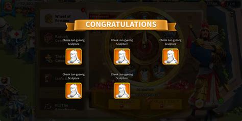 Just encounter this small probability event (0.06% chance to happen with 5 spins) : r/RiseofKingdoms