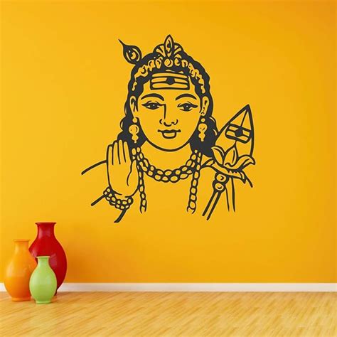 StickMe 'Murugan Tamil God Decorative Creative Colorful Wall Sticker ...