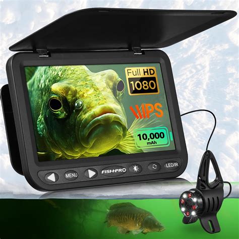 Amazon | [FishPRO® 2026アップグレード] NO.1 HD 1080P 水中釣りカメラ 7インチ - 10,000mAh ...