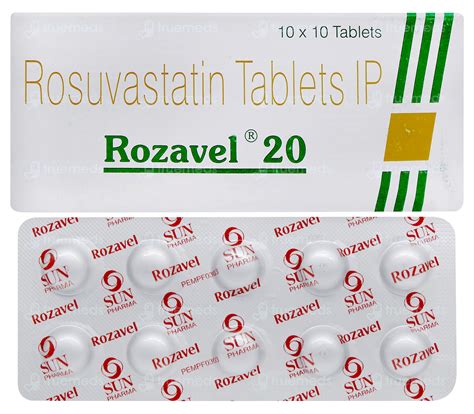 Rozavel 20 Tablet: Uses, Side Effects, Price & Substitutes