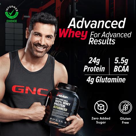 GNC Amp Gold Series 100% Whey Protein Advanced
