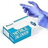 Romsons Blue Nitrile Medical Examination Powdered Hand Gloves, Large ...