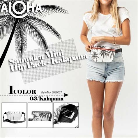 5058027 アロハコレクション 撥水 ミニヒップパック 新作 レディース タイベック 小さめ 白 黒 Aloha Collection ...