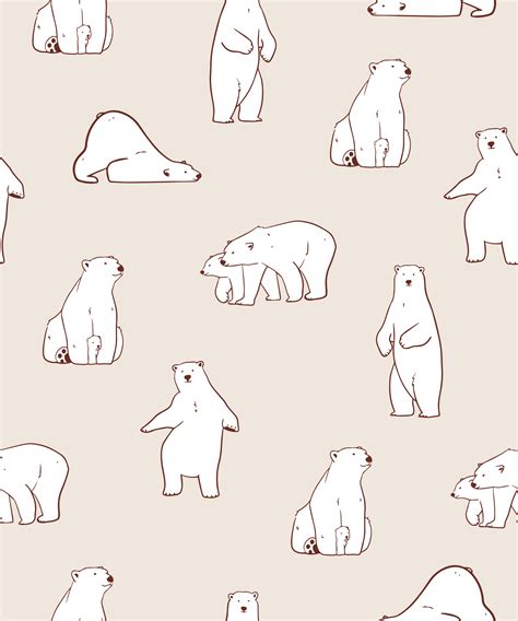 Polar Bear repeating Pattern | Free art prints, Pattern, Polar bear