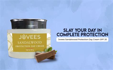 Jovees Herbal Sandalwood Protection Day Cream SPF 20 | For Deep ...