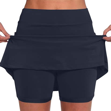 RYDCOT Womens Skorts with Pockets Tummy Control Plus Size Skorts for ...