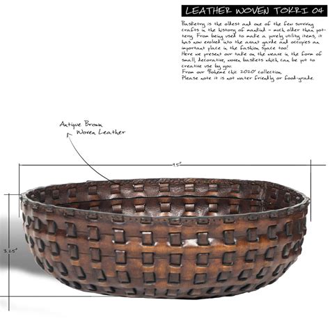 'LEATHER WOVEN TOKRI 04' – Portside Cafe
