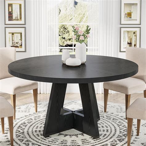 Tribesigns 47 inch Round Dining Table Wood Kitchen India | Ubuy
