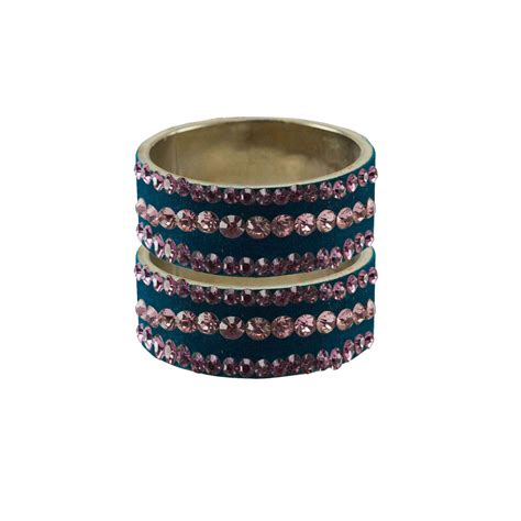 Buy Vidhya Kangan Bangle Set for Women (Voilet) (ban11201-2.9) at Amazon.in