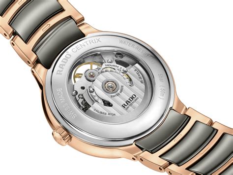 Rado Centrix Automatic Diamonds Open Heart Rose Gold & Silver Dial Uni