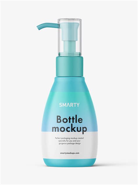 Matt pump bottle mockup - Mockups Design