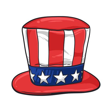 Uncle Sam's hat on white background. Vector illustration 24309096 ...