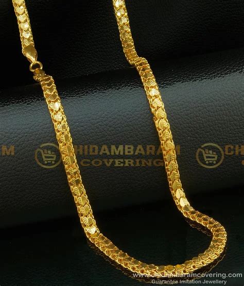 Buy 30 Inches Long Stylish Micro Gold Plated Heavy Thick Heart Design ...