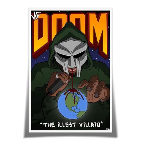 Buy MF DOOM Doomsday Rapper Music Poster Printing Modern Home Poster ...