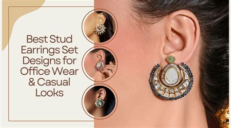 Best Stud Earrings Set Designs for Office Wear & Casual Looks – Jewels ...